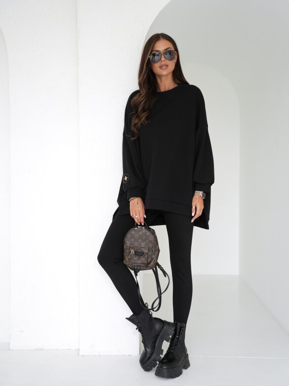 Blouse Wester cotton black