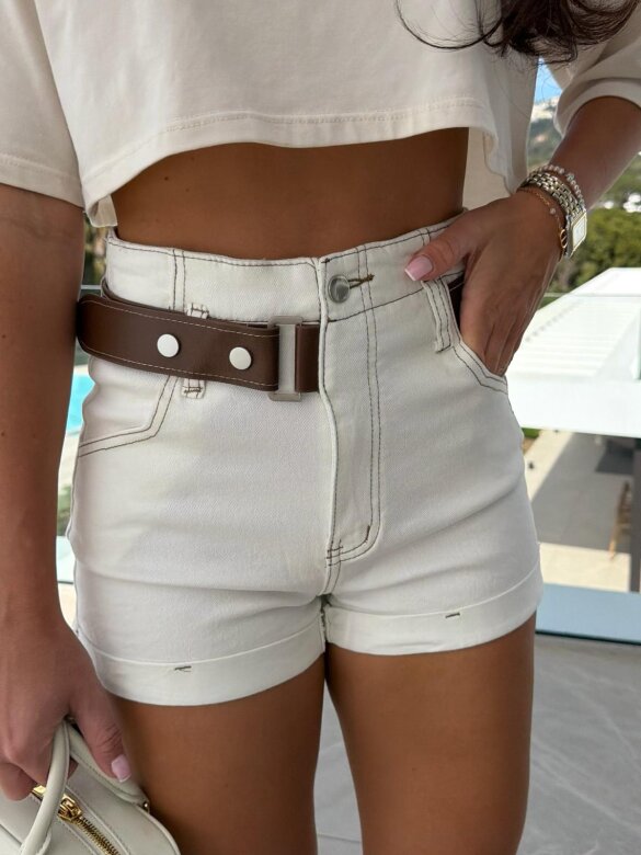 Spodenki Ollie jeans białe