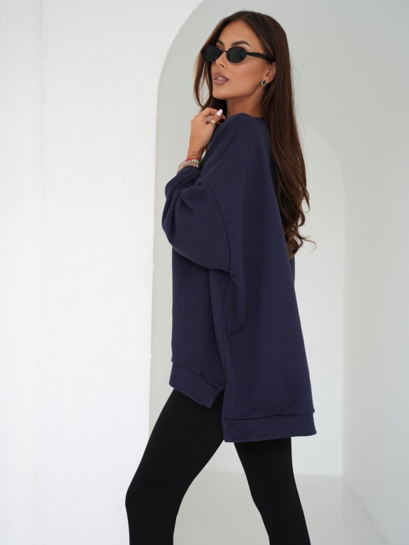 Blouse Wester cotton navy