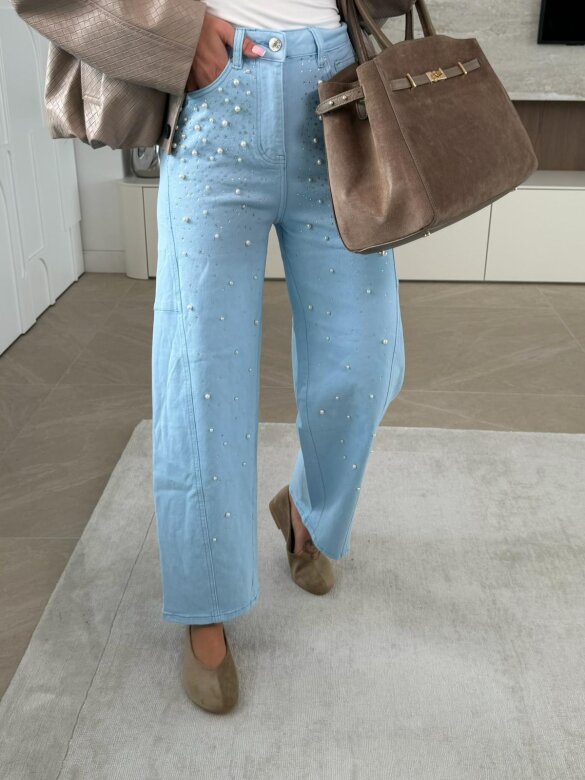 Spodnie Brio jeans błękitne 