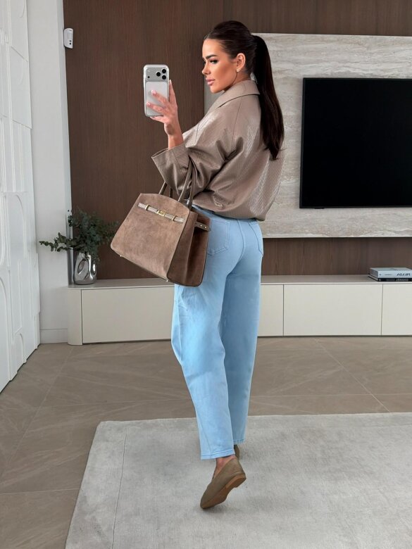 Spodnie Brio jeans błękitne 