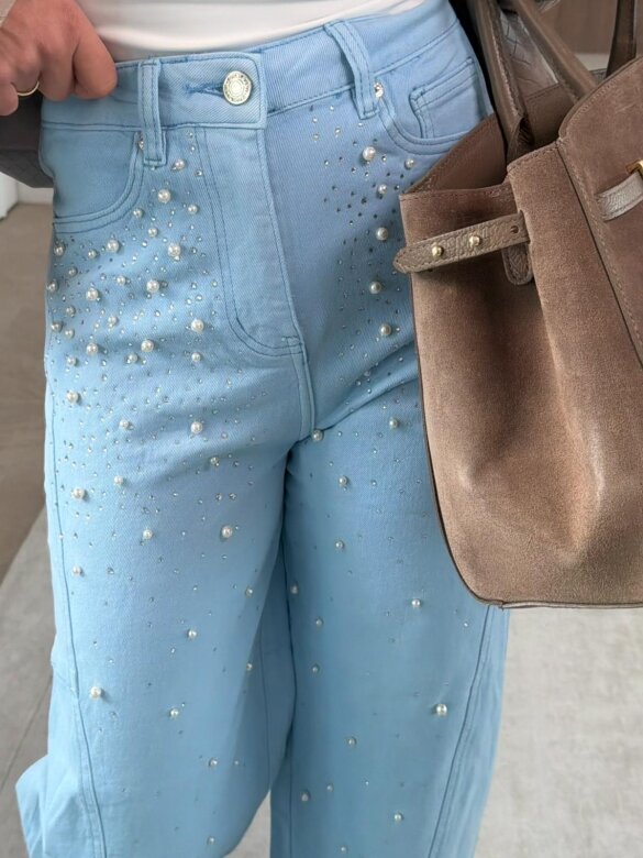 Spodnie Brio jeans błękitne 