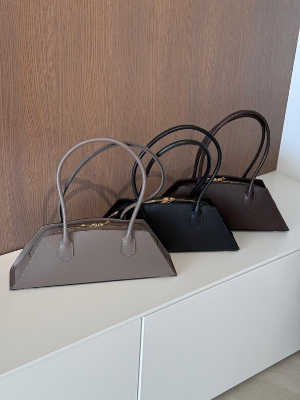 Bag Aurel leather taupe 