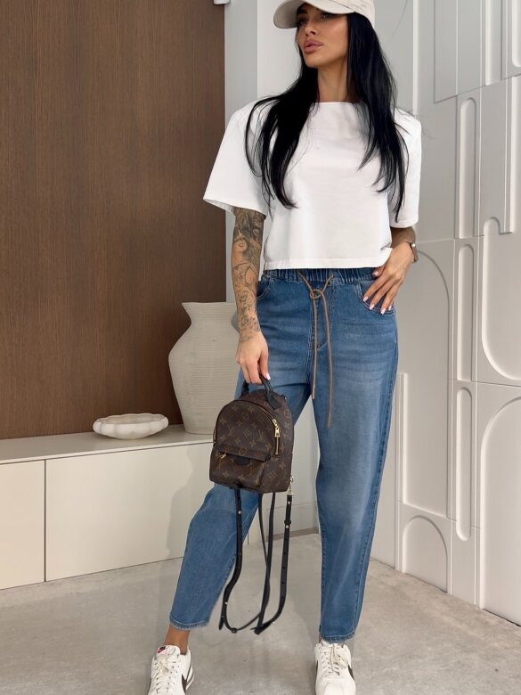 Spodnie Piemonte jeans niebieskie