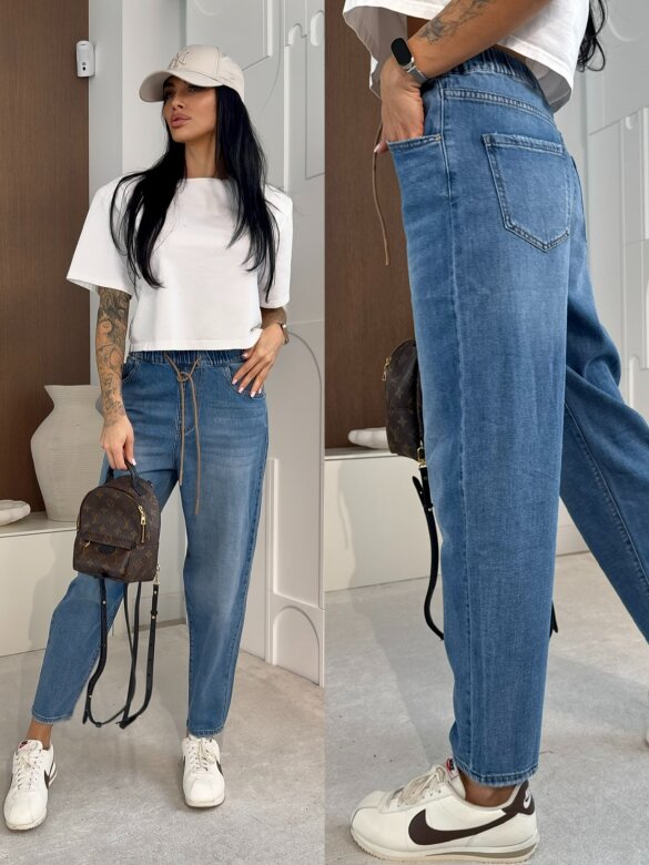 Spodnie Piemonte jeans niebieskie