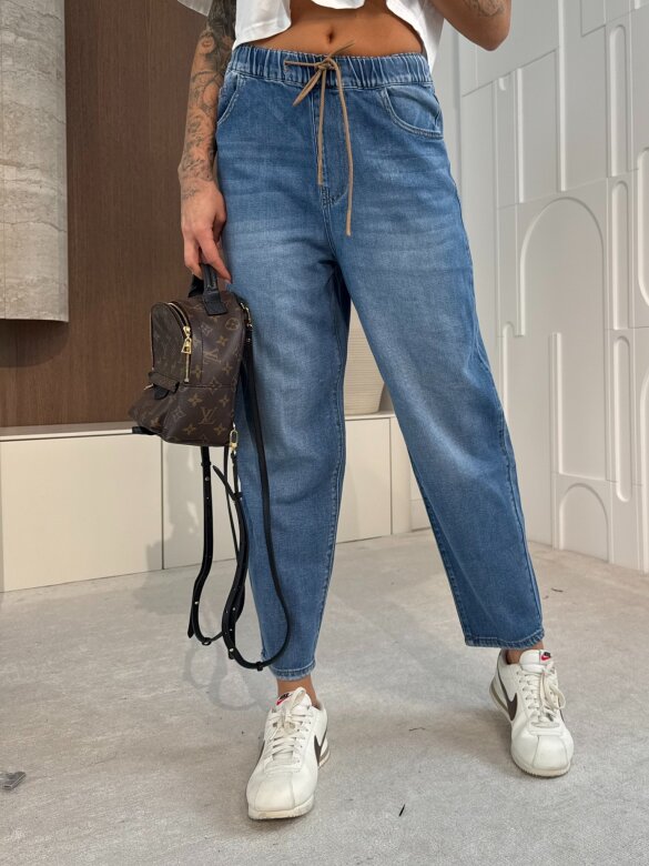 Spodnie Piemonte jeans niebieskie