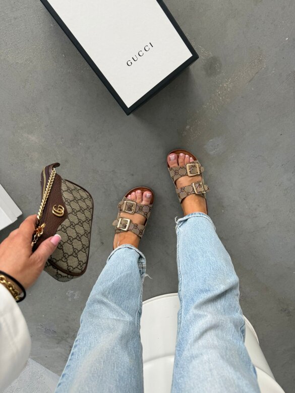 Klapki Rodesso brązowe 