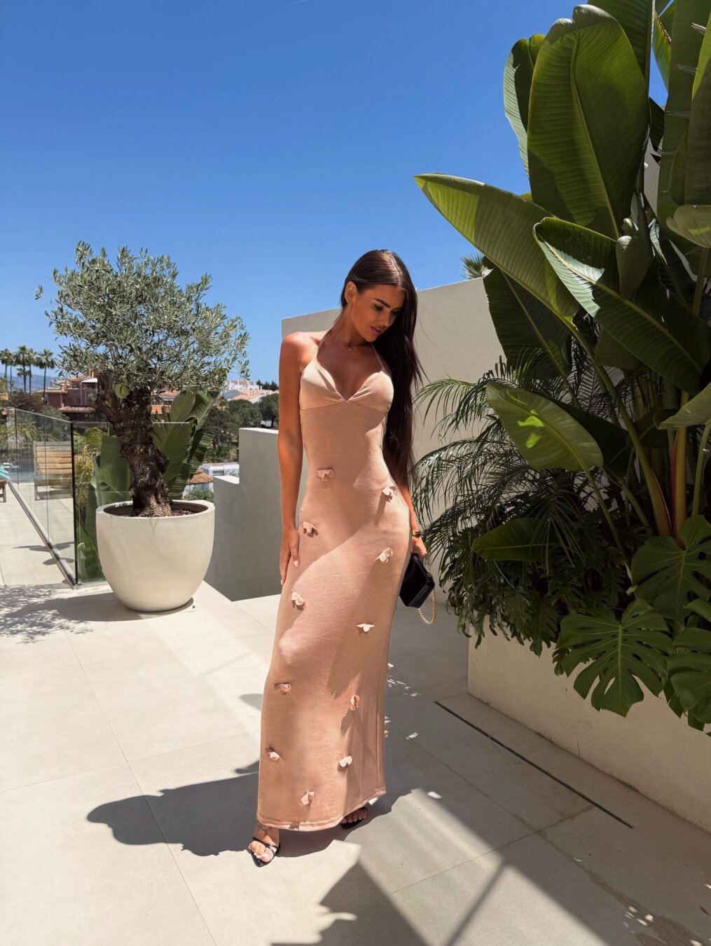 Sukienka Iconic maxi nude  10