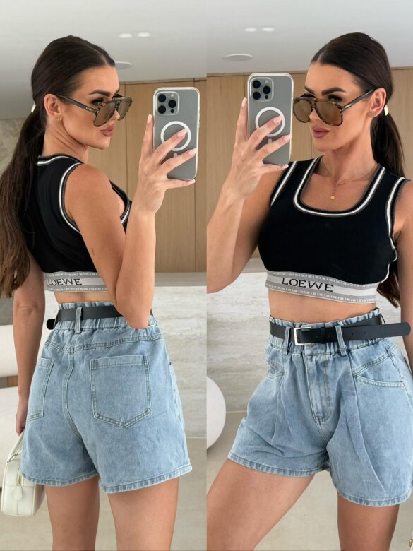 Spodenki Spencer jeans jasnoniebieskie 