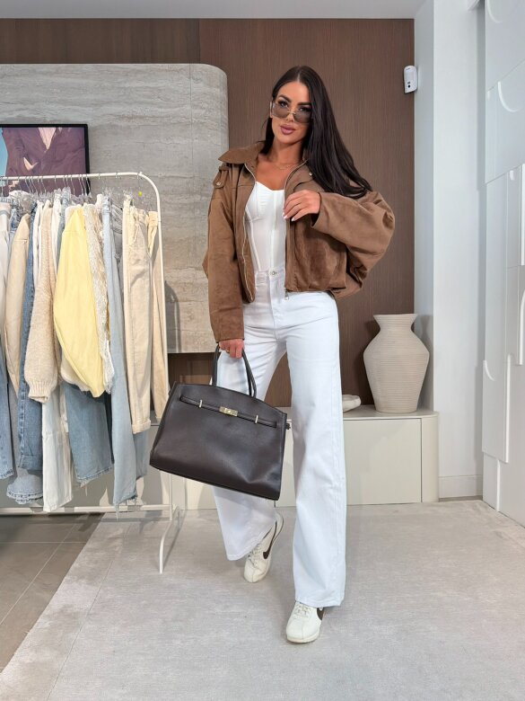 Spodnie Abruzzo jeans białe