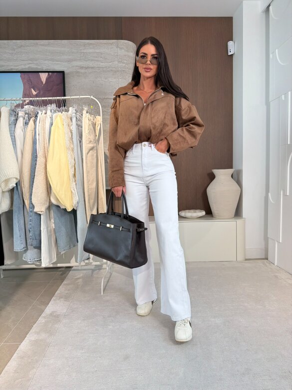 Spodnie Abruzzo jeans białe