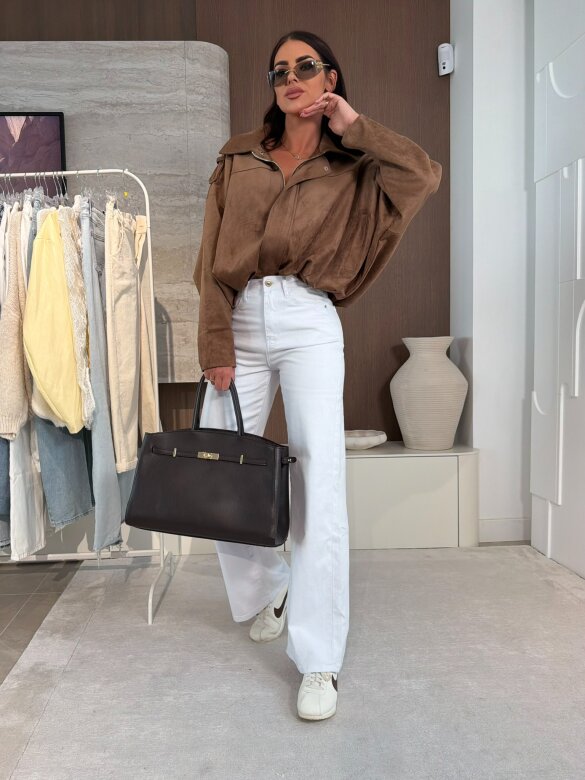 Spodnie Abruzzo jeans białe