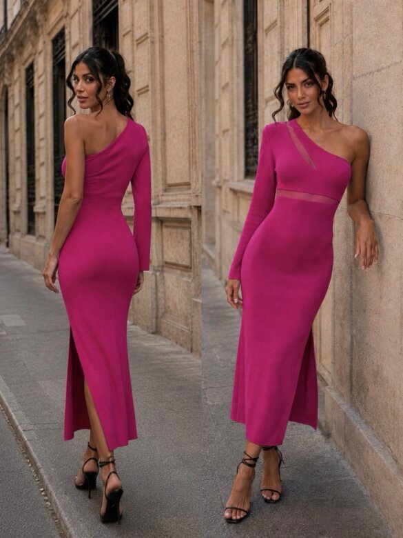 Dress Camouflage fuchsia