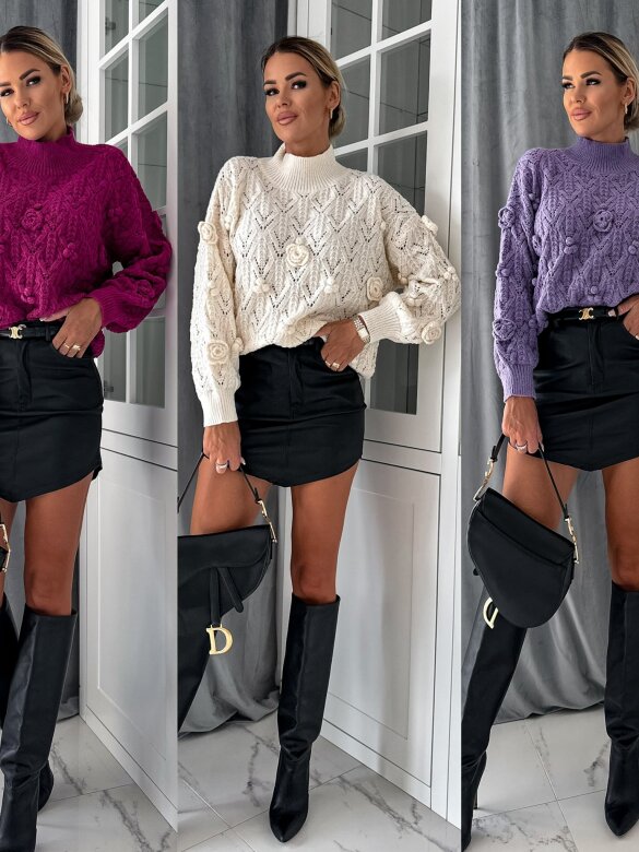 Sweter Fabrizzo fioletowy