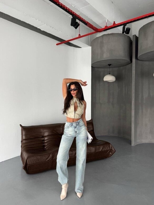 Spodnie Gray jeans jasnoniebieskie 