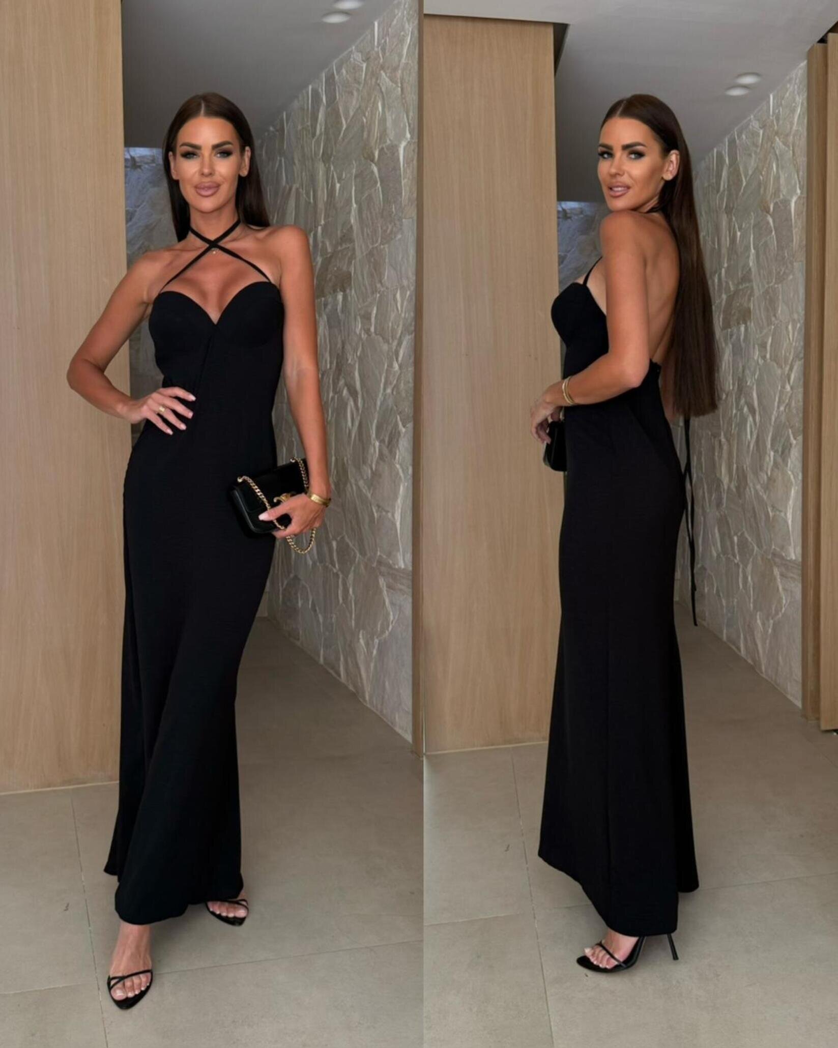 Sukienka Margarita maxi czarna 