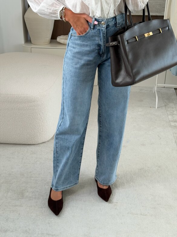 Spodnie Trentino jeans niebieskie