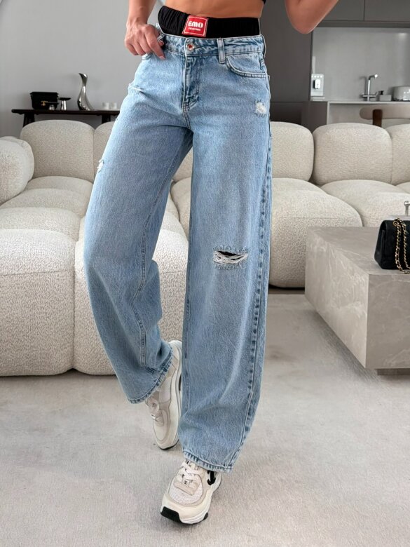 Spodnie Lariss jeans jasnoniebieskie 