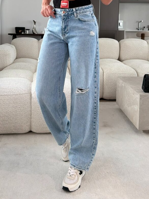 Spodnie Lariss jeans jasnoniebieskie 