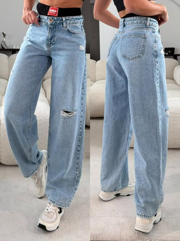 Spodnie Lariss jeans jasnoniebieskie 