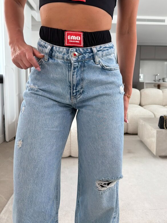 Spodnie Lariss jeans jasnoniebieskie 