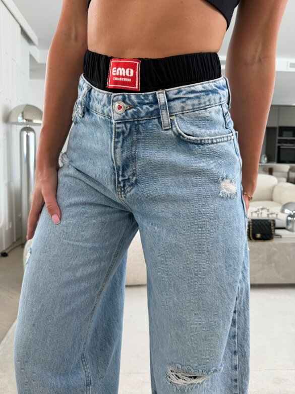 Spodnie Lariss jeans jasnoniebieskie 