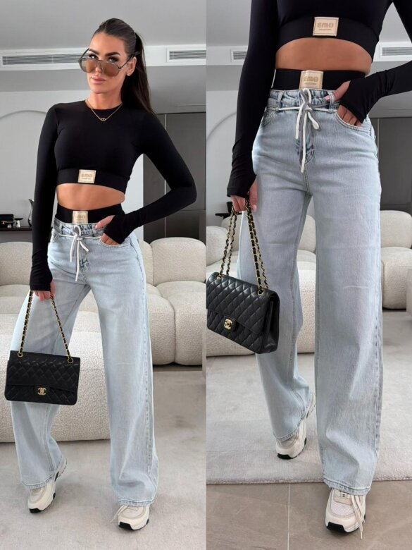 Spodnie Shani jeans jasnoniebieskie 