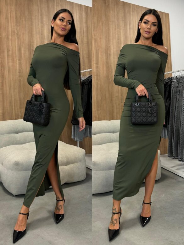 Sukienka Melody maxi khaki