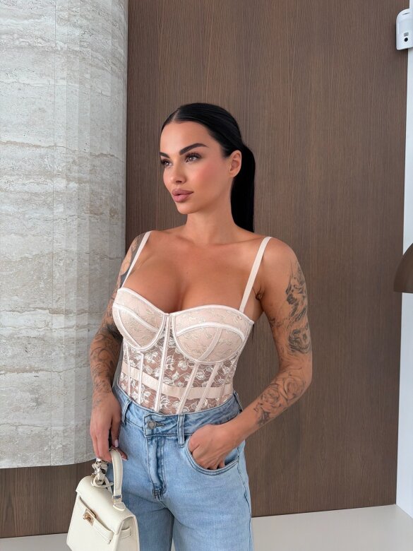 Gorset Solarie beżowy 