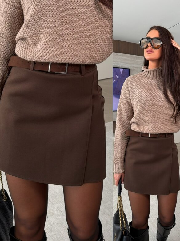 Spódniczko-szorty Vorte brązowe 