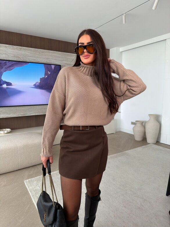 Spódniczko-szorty Vorte brązowe 