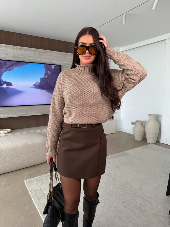 Spódniczko-szorty Vorte brązowe 