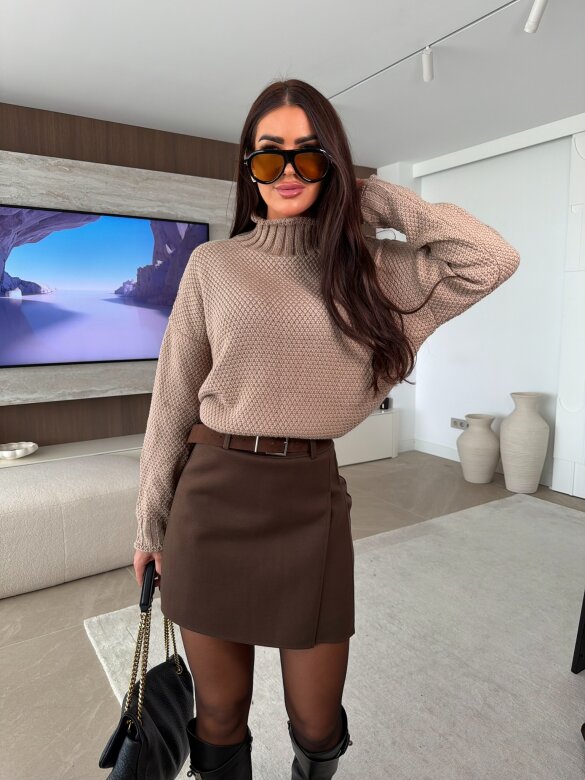 Spódniczko-szorty Vorte brązowe 