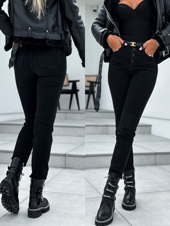 Spodnie Carlos jeans czarne