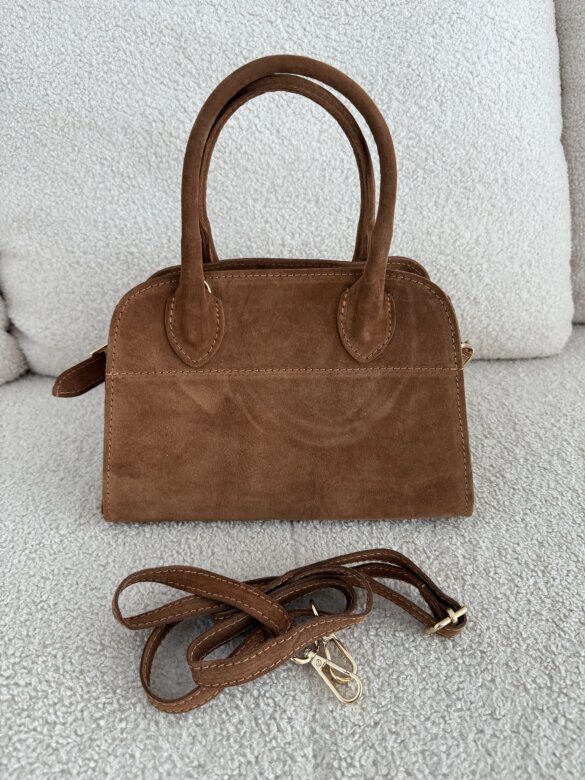 Torebka Choice zamszowa karmelowa 