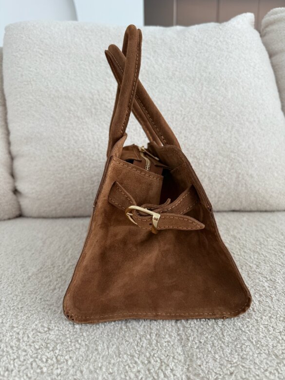 Torebka Choice zamszowa karmelowa 