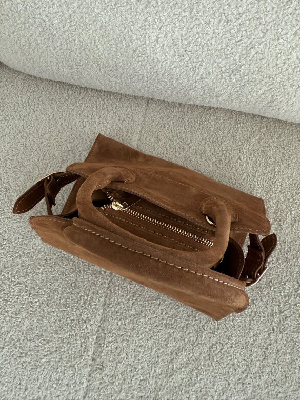 Torebka Choice zamszowa karmelowa 