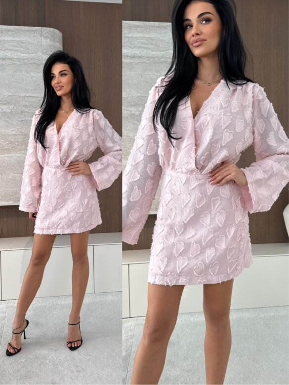 Sukienka Corazon pudrowa