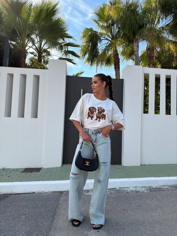 T-shirt Dog Elite ecru 