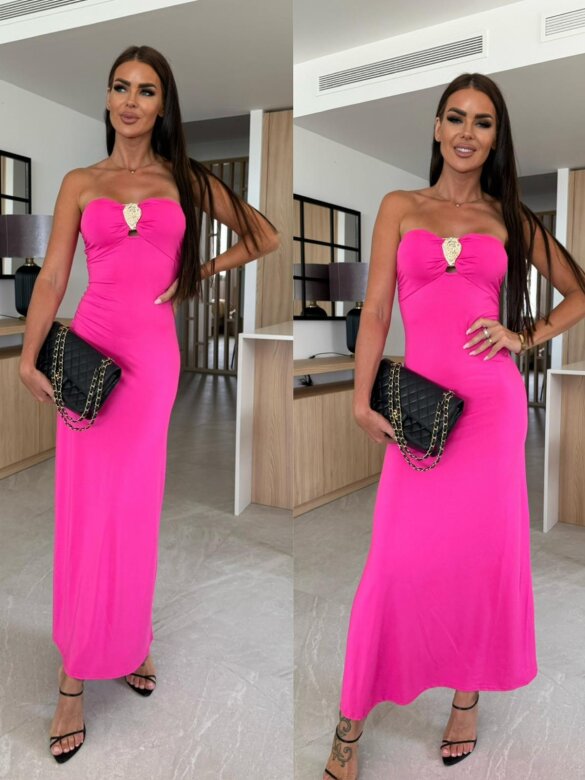 Sukienka Rozi maxi fuksja 