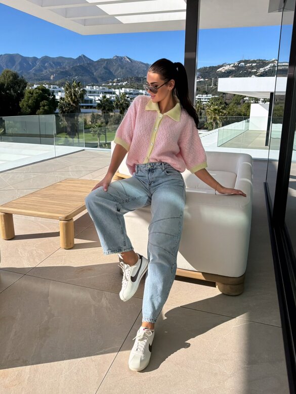 Spodnie Zavaro jeans jasnoniebieskie