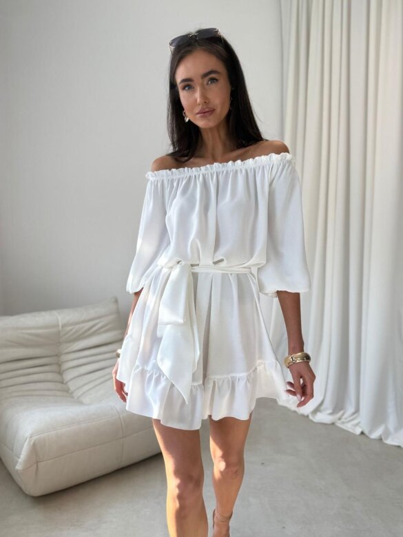 Sukienka Calista hiszpanka biała 