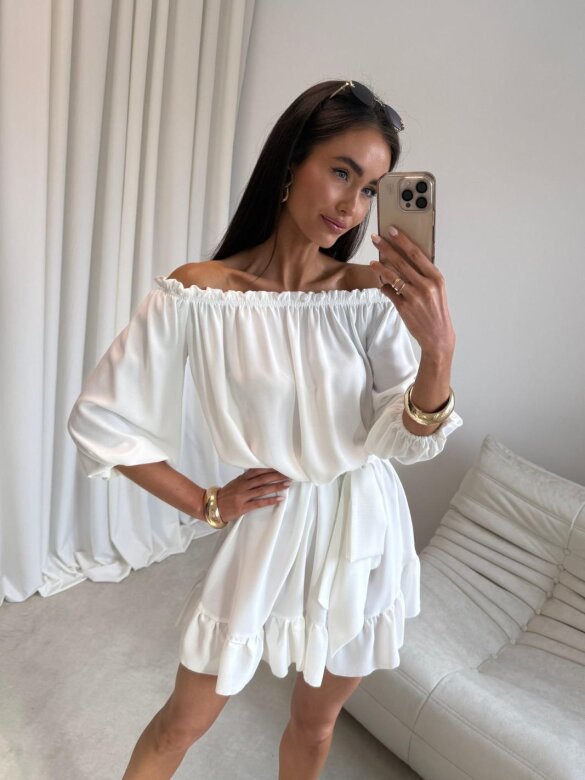 Sukienka Calista hiszpanka biała 