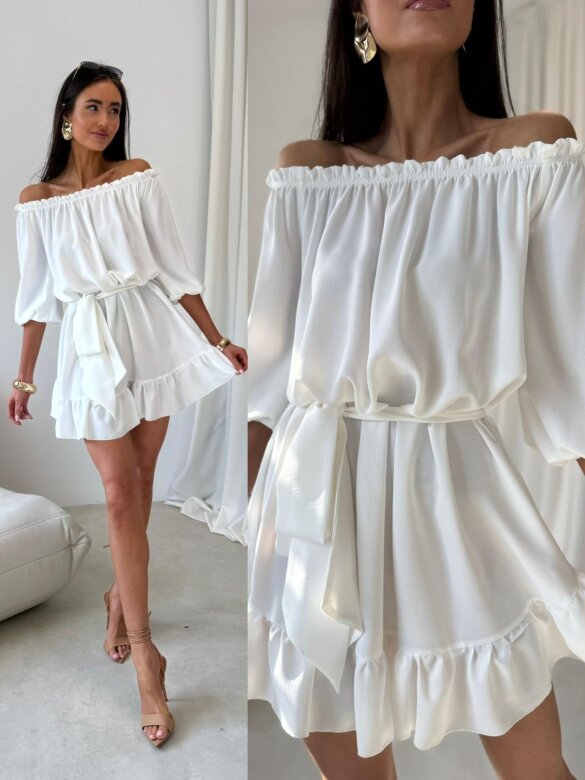 Sukienka Calista hiszpanka biała 