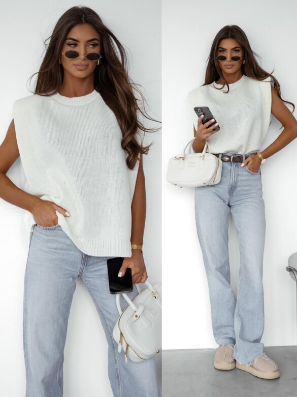 Bluzka Eddie sweterkowa ecru