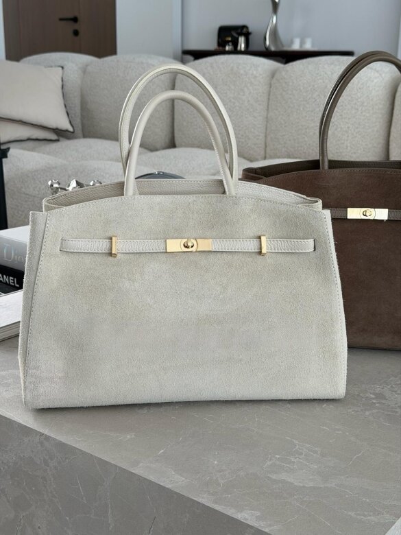 Torebka Verde skóra naturalna jasnobeżowa