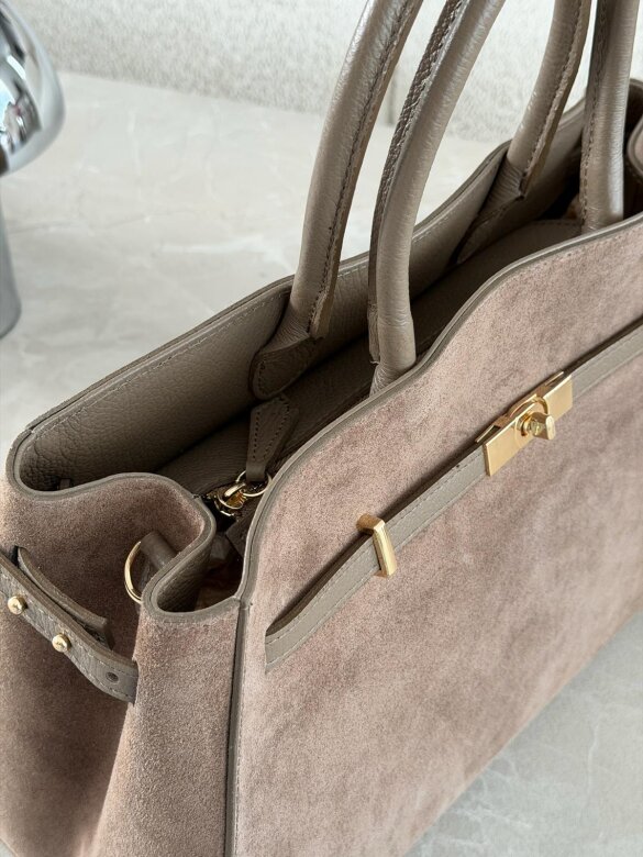 Torebka Verde skóra naturalna mocca