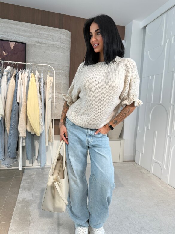 Sweter Labria jasnobeżowy