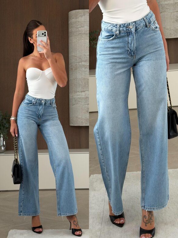 Spodnie Talvion jeans niebieskie