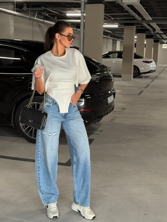 Spodnie Marquess jeans niebieskie